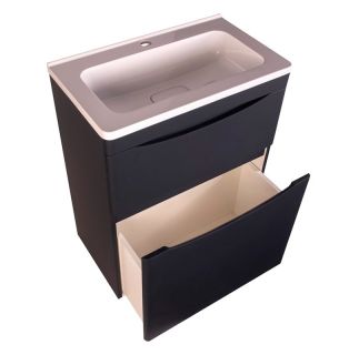 Тумба под раковину Style Line Бергамо СС-00002308 мини 60 Люкс антискрейтч Plus 60 см